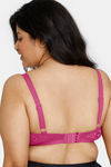 Zivame True Curv Laminated Cup Non Wired Full Coverage Super Support Bra - Red Violet — thumbnail 2