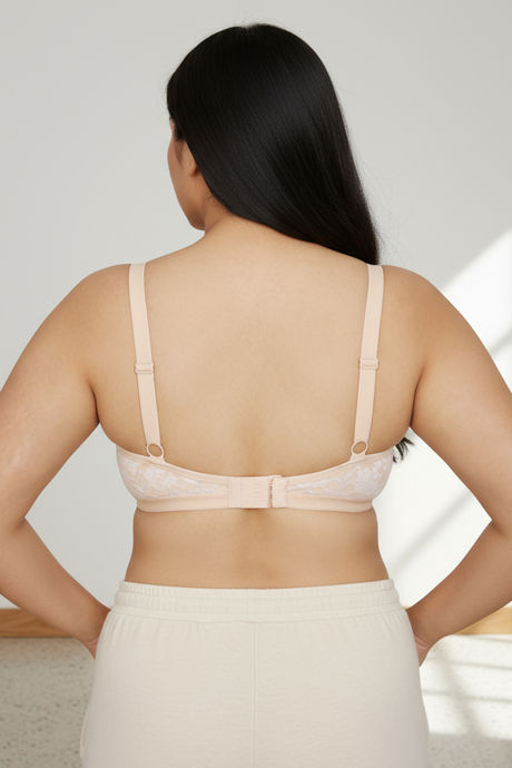 Zivame True Curv Laminated Cup Non Wired Full Coverage Super Support Bra - Skin — image 4