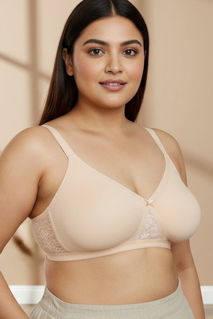 Zivame True Curv Laminated Cup Non Wired Full Coverage Super Support Bra - Skin — image 6