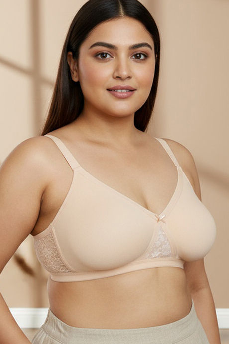 Zivame True Curv Laminated Cup Non Wired Full Coverage Super Support Bra - Skin — image 6