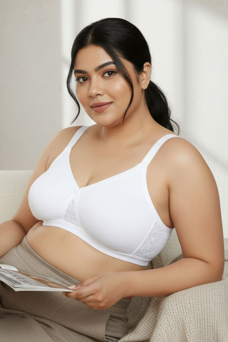 Zivame True Curv Laminated Cup Non Wired Full Coverage Super Support Bra - White — image 4