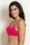 Zivame Double Layered Non Wired 3/4th Coverage Maternity / Nursing Bra - Raspberry Radiance — thumbnail 3