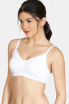 Zivame Double Layered Non Wired 3/4th Coverage Maternity / Nursing Bra - White — thumbnail 3