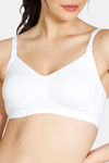 Zivame Double Layered Non Wired 3/4th Coverage Maternity / Nursing Bra - White — thumbnail 5