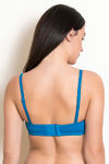 Zivame Padded Wired Medium Coverage Strapless Bra - Mykonos Blue — thumbnail 3