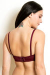 Zivame Padded Wired Medium Coverage Strapless Bra - Zinfandel — thumbnail 3