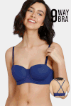 Zivame 9 Way Multi Purpose Bra - Blue Depth — thumbnail 1