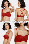 Zivame 9 Way Multi Purpose Bra - Sundried Tomato — thumbnail 3