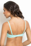 Zivame Padded Non Wired 3/4th Coverage T-Shirt Bra - Aruba Blue — thumbnail 4