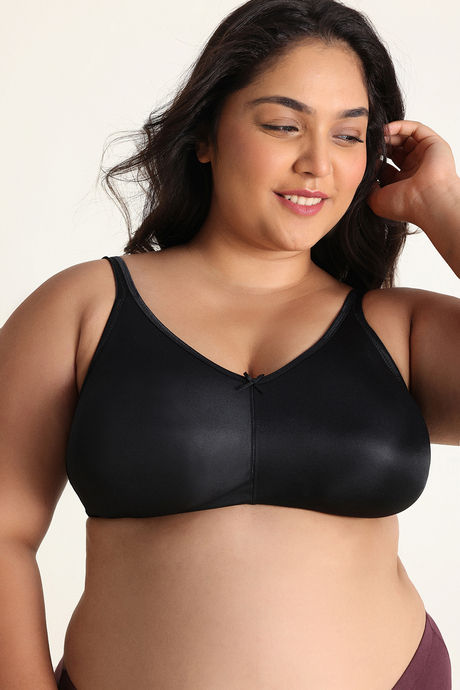 Zivame True Curv Double Layered Non Wired Full Coverage Minimiser Bra - Black — image 5