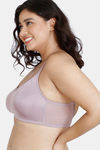Zivame True Curv Double Layered Non Wired Full Coverage Minimiser Bra - Elderberry — thumbnail 4