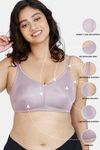 Zivame True Curv Double Layered Non Wired Full Coverage Minimiser Bra - Elderberry — thumbnail 6