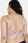 Zivame True Curv Double Layered Non Wired Full Coverage Minimiser Bra - Elderberry — thumbnail 7