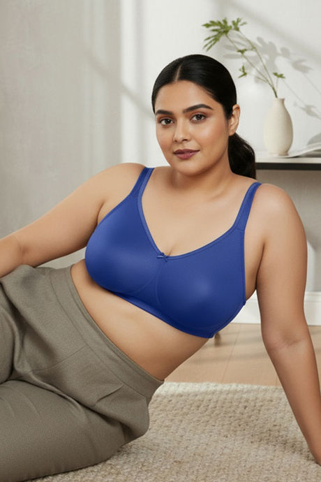 Zivame True Curv Double Layered Non Wired Full Coverage Minimiser Bra - Limoges — image 4