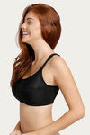 Zivame True Curv Single Layered Non Wired Full Coverage Super Support Bra - Black — thumbnail 2