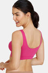 Zivame Double Layered Non Wired High Coverage Nursing Sleep Bra - Fuchsia Red — thumbnail 2