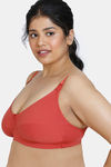 Zivame True Curv Maternity Double Layered Non Wired Full Coverage Nursing Bra - Dusty Cedar — thumbnail 3