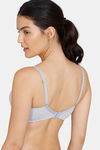Zivame Maternity Padded Non Wired 3/4TH Coverage Maternity / Nursing Bra - Grey Melange — thumbnail 3