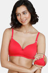 Zivame Maternity Padded Non Wired 3/4th Coverage Maternity / Nursing Bra - Teaberry — thumbnail 1