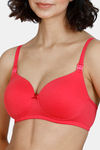Zivame Maternity Padded Non Wired 3/4th Coverage Maternity / Nursing Bra - Teaberry — thumbnail 5