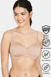 Zivame Copper Infused Padded Non Wired 3/4Th Coverage T-Shirt Bra - Roebuck — thumbnail 1