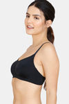 Zivame Copper Infused Double Layered Non Wired 3/4Th Coverage T-Shirt Bra - Anthracite — thumbnail 3