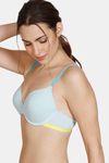 Zivame Beautiful Basics Padded Wired 3/4th Coverage T-Shirt Bra - Omphalodes — thumbnail 3