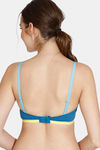 Zivame Beautiful Basics Double Layered Non Wired 3/4th Coverage T-Shirt Bra - Seaport — thumbnail 2