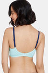 Zivame Beautiful Basics Double Layered Non Wired 3/4th Coverage T-Shirt Bra - Aruba Blue — thumbnail 2