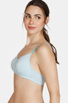 Zivame Beautiful Basics Double Layered Non Wired 3/4th Coverage T-Shirt Bra - Omphalodes — thumbnail 3