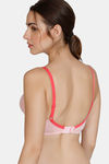 Zivame Beautiful Basics Double Layered Non Wired 3/4th Coverage T-Shirt Bra - Powder Pink — thumbnail 2