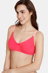 Zivame Beautiful Basics Double Layered Non Wired 3/4th Coverage T-Shirt Bra - Paradise Pink — thumbnail 3
