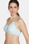 Zivame Beautiful Basics Double Layered Non Wired 3/4th Coverage T-Shirt Bra - Omphalodes — thumbnail 4