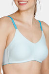 Zivame Beautiful Basics Double Layered Non Wired 3/4th Coverage T-Shirt Bra - Omphalodes — thumbnail 5