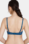 Zivame Beautiful Basics Padded Wired Medium Coverage T-Shirt Bra - Sailor Blue — thumbnail 4