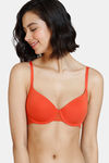 Zivame Beautiful Basics Padded Wired Medium Coverage T-Shirt Bra - Summer Fig — thumbnail 1