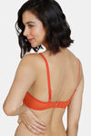 Zivame Beautiful Basics Padded Wired Medium Coverage T-Shirt Bra - Summer Fig — thumbnail 3