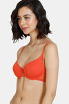 Zivame Beautiful Basics Padded Wired Medium Coverage T-Shirt Bra - Summer Fig — thumbnail 4