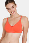 Zivame Beautiful Basics Double Layered Non Wired 3/4Th Coverage Backless Bra - Emberglow — thumbnail 3
