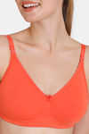 Zivame Beautiful Basics Double Layered Non Wired 3/4Th Coverage Backless Bra - Emberglow — thumbnail 6