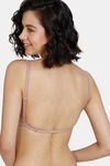 Zivame Beautiful Basics Double Layered Non Wired 3/4th Coverage Backless Bra - Roebuck — thumbnail 4