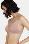 Zivame Beautiful Basics Double Layered Non Wired 3/4th Coverage Backless Bra - Roebuck — thumbnail 5