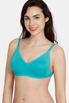 Zivame Beautiful Basics Double Layered Non Wired Full Coverage Backless Bra - Ceramic — thumbnail 5