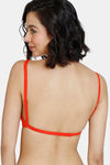 Zivame Beautiful Basics Double Layered Non Wired Full Coverage Backless Bra - Grenadine — thumbnail 4