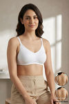 Zivame Beautiful Basics Double Layered Non Wired Full Coverage Backless Bra - White — thumbnail 1