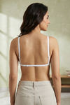 Zivame Beautiful Basics Double Layered Non Wired Full Coverage Backless Bra - White — thumbnail 3