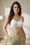 Zivame Beautiful Basics Double Layered Non Wired Full Coverage Backless Bra - White — thumbnail 6