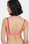 Zivame Beautiful Basics Padded Non Wired 3/4th Coverage T-Shirt Bra - Pink Lemonade — thumbnail 2