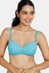 Zivame Beautiful Basics Padded Non Wired 3/4Th Coverage Backless Bra - Baltic — thumbnail 2