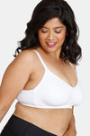 Zivame True Curv Beautiful Basics Double Layered Non Wired 3/4th Coverage Super Support Bra - White — thumbnail 3
